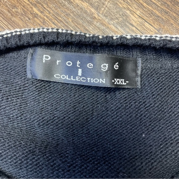 Vintage 90s Protege Sweater Men XXL 2XL Wool Alpaca Blend Cosby Grandpacore USA - Picture 2 of 10